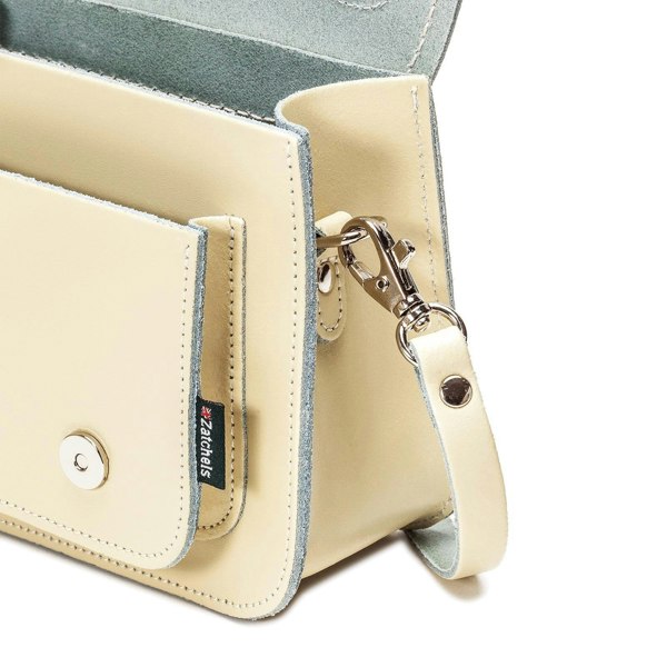 Zatchels Handmade Leather Micro Satchel - Pastel Cream