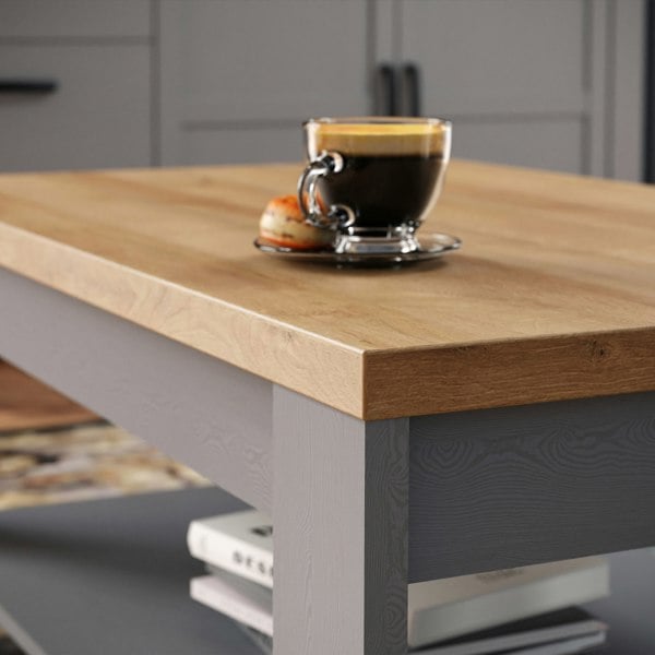 Furniture To Go Bohol Coffee Table in Grey/Riviera Oak
