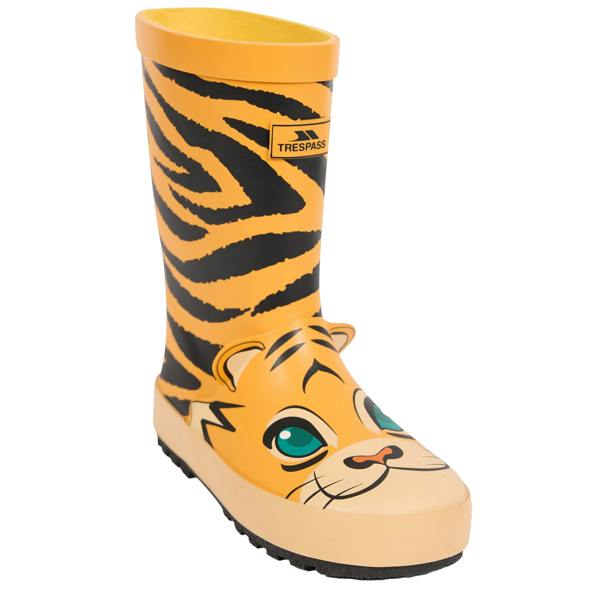 Trespass Kids Tiger Wellington Boots - Yellow/Black