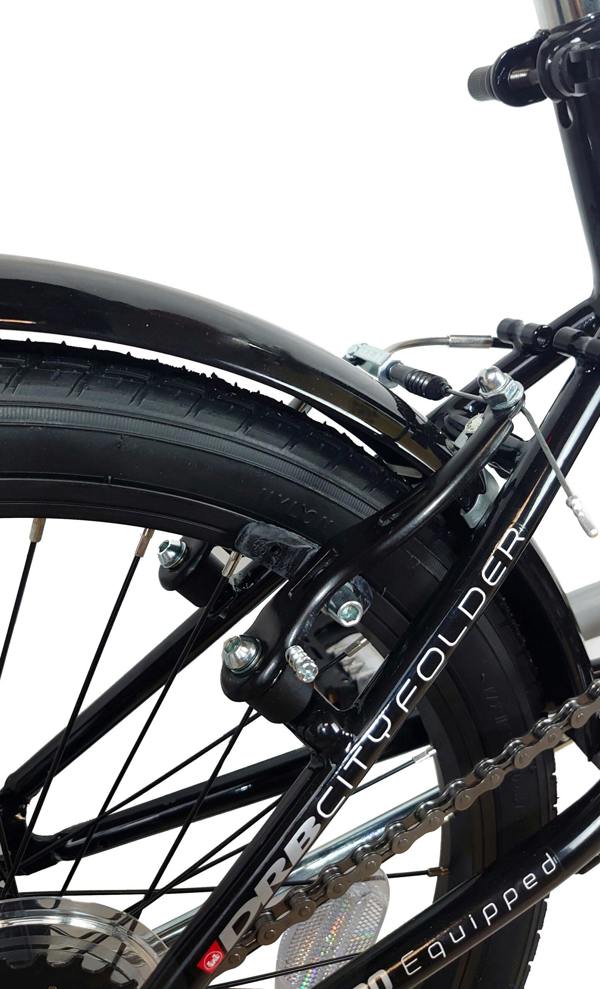 Dallingridge Freedom Folding Commuter Bicycle, 20" Wheel, 6 Speed - Black