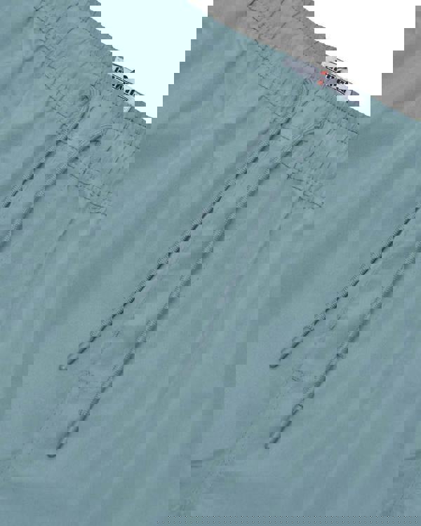 Lambretta Mens Swimming Casual Summer Shorts, light blue swim shorts with drawstring waistband and side seam details.