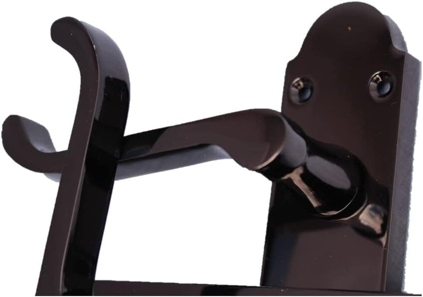 EDH Door Hardware Black Nickel Door Handles – Victorian Scroll Lever Latch Handles – 1, 4 or 6 Pairs – Handle Only or with Tubular Latches