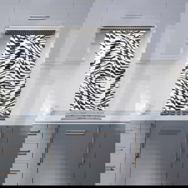 Warren Reed - Designer Zebra Texture Pattern Kitchen Splashback