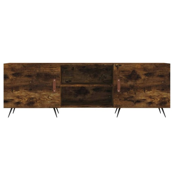 Berkfield TV Cabinet Smoked Oak 150x30x50 cm Engineered Wood