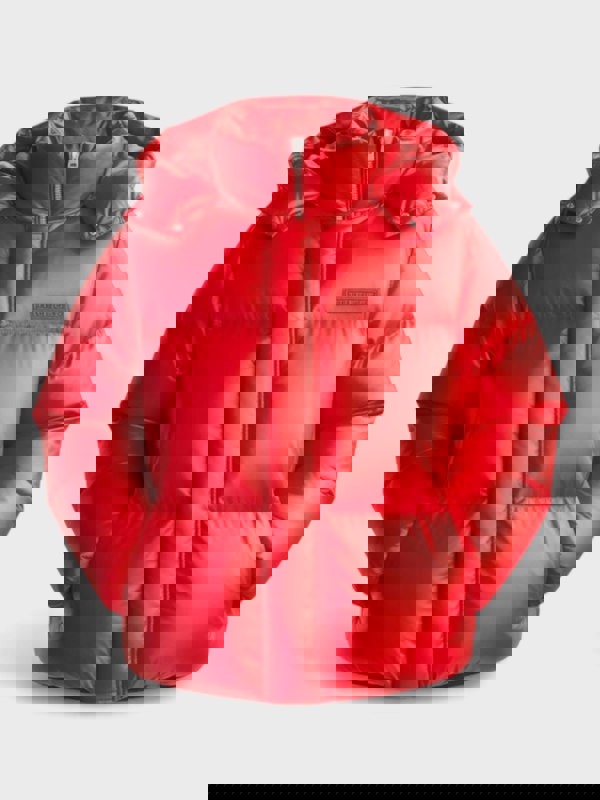 Tommy Hilfiger New York Gloss Puffer Jacket Red