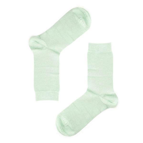Jemsox Luxury Socks Multipack 3 Pairs / 5-Pairs Mint Green Plain Colour Men's Crew Socks Size 7-12