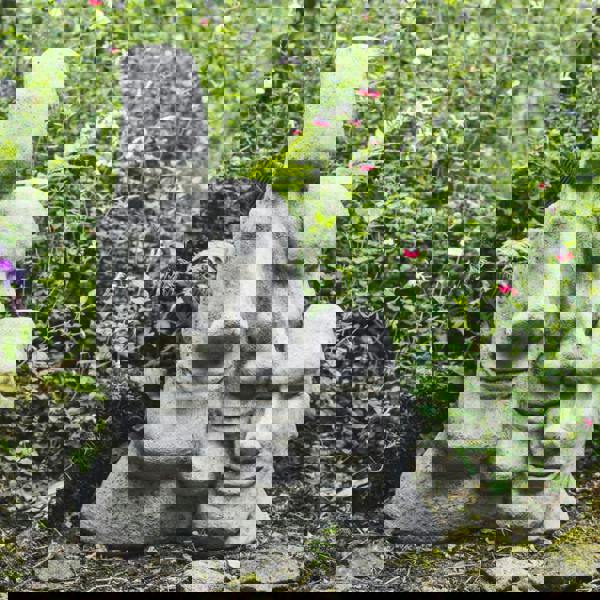 Large Easter Island Moai Head Trio for Garden