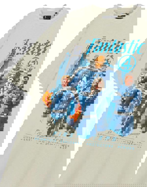 Marvel First Steps Unisex Beige Fantastic Four Short Sleeved T-Shirt