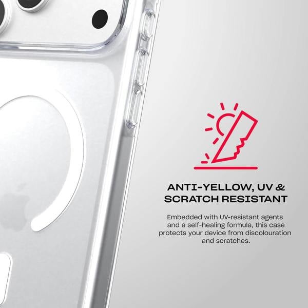 Tech21 Evo Clear Lite Case with MagSafe for iPhone 17/18 Pro Max 6.9" Clear - T21-11723