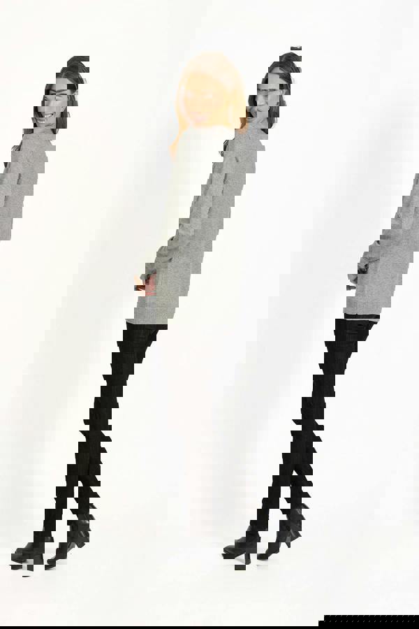 Mudflower Flocked Heart Knit Jumper