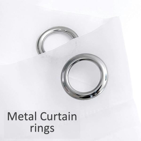 Luxury Living Voile Ring Top Curtain Panel Pair