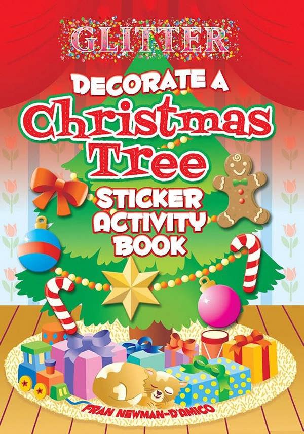 Glitter Decorate a Christmas Tree, Sticker Activity Book