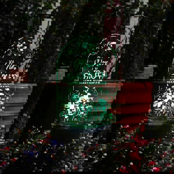 Personalised Memento Company Personalised Flower Garden Outdoor Solar Light