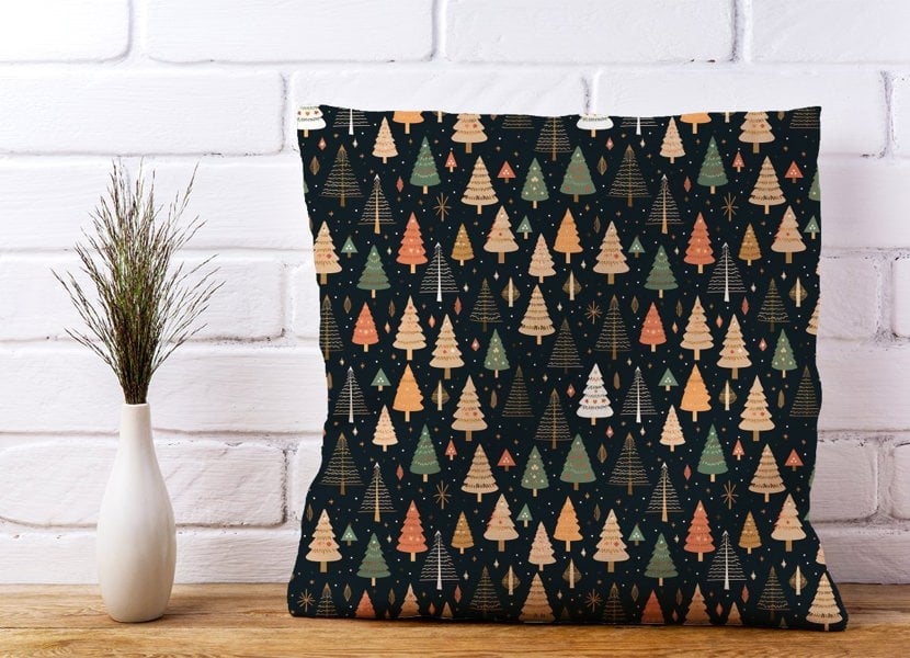 Warren Reed Boho Inspired Christmas Trees Cushions