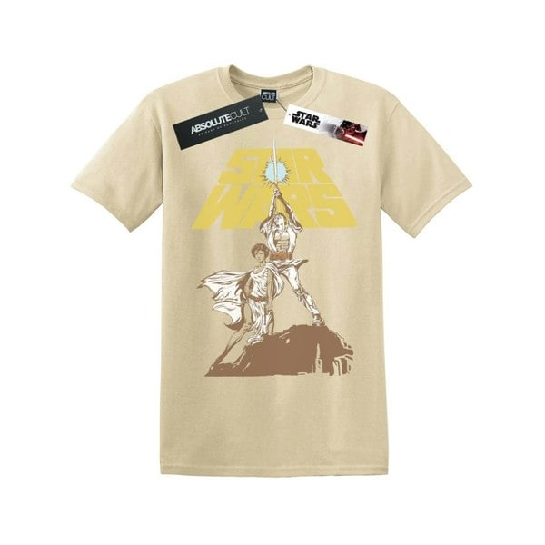 Star Wars Mens Vintage Rebels T-Shirt - Sand
