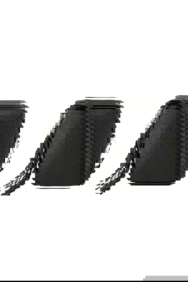 Kitise Tassel Charm Genuine Italian Leather Camera Handbag Crossbody Bag