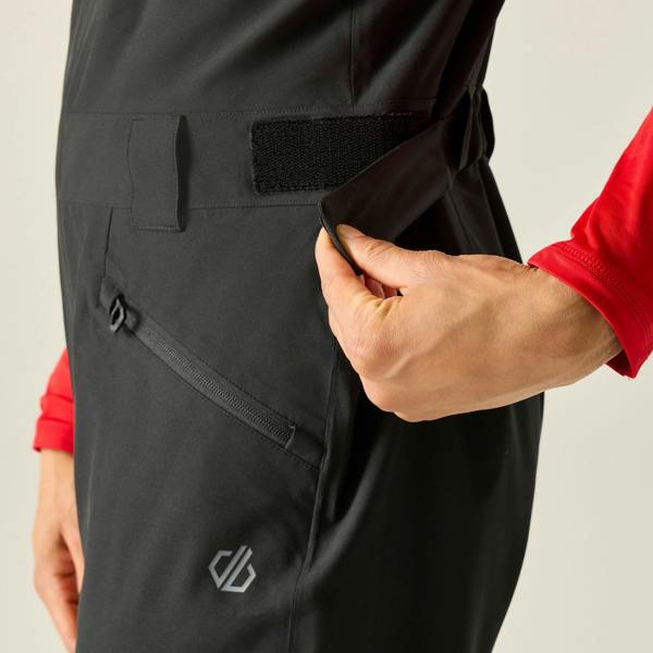 Dare 2B Mens Twin Tip Bibbed Ski Trousers - Black - 