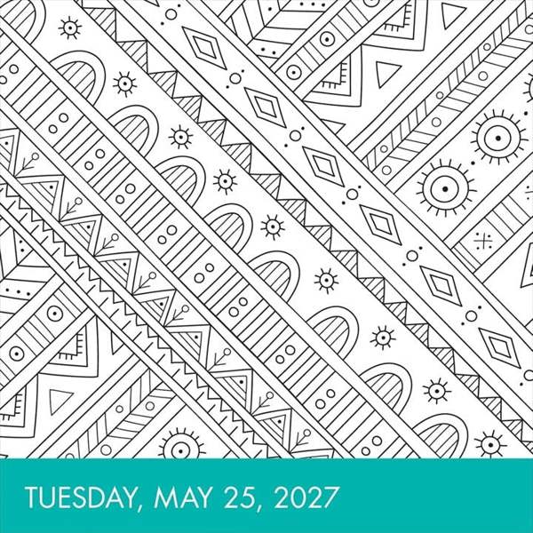 Calm Colouring Desk Calendar 2027, Desk Calendars, Day To View, Lifestyle, Gift
