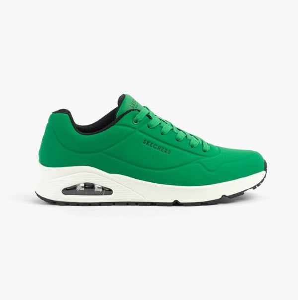 Skechers UNO - STAND ON AIR Mens Trainers Green White