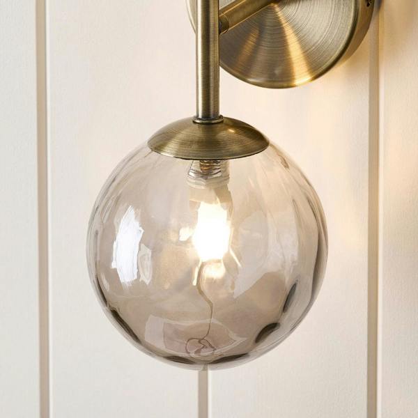 Pagazzi Lighting Tamara 2-Light Antique Brass Wall Light