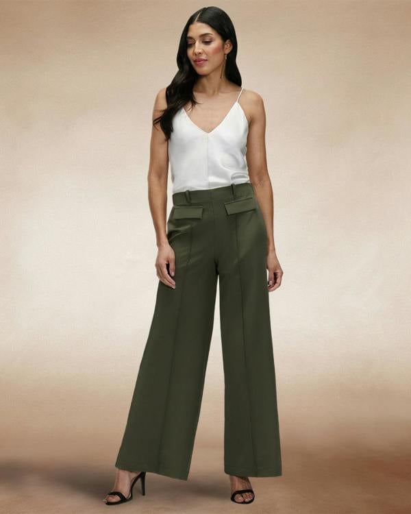 HotSquash Utility Style Wide Leg Trousers