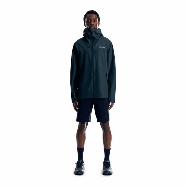 Berghaus Mens Deluge Pro 3.0 Rain Jacket Waterproof Coat Navy
