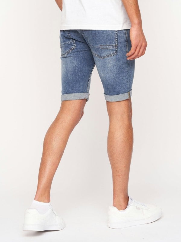 Crosshatch Tadcaster Denim Shorts Light Wash