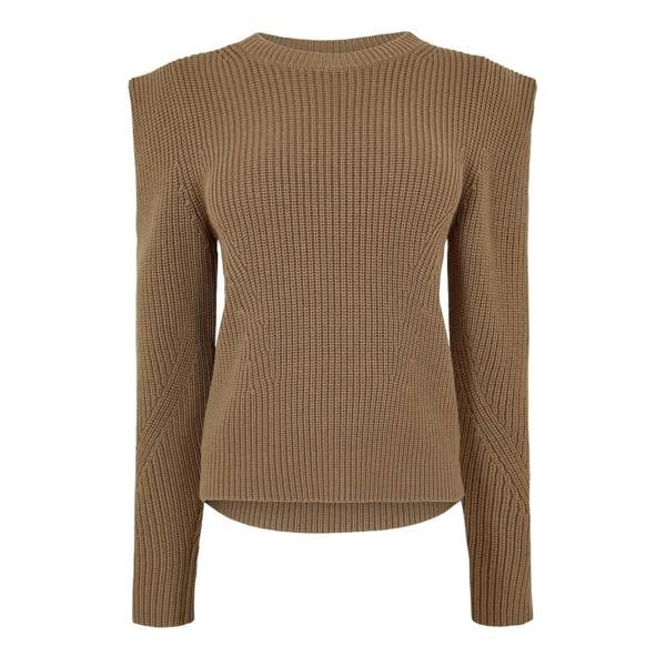Boss Womens/Ladies Crew Neck Regular Long-Sleeved Jumper - Brown - 