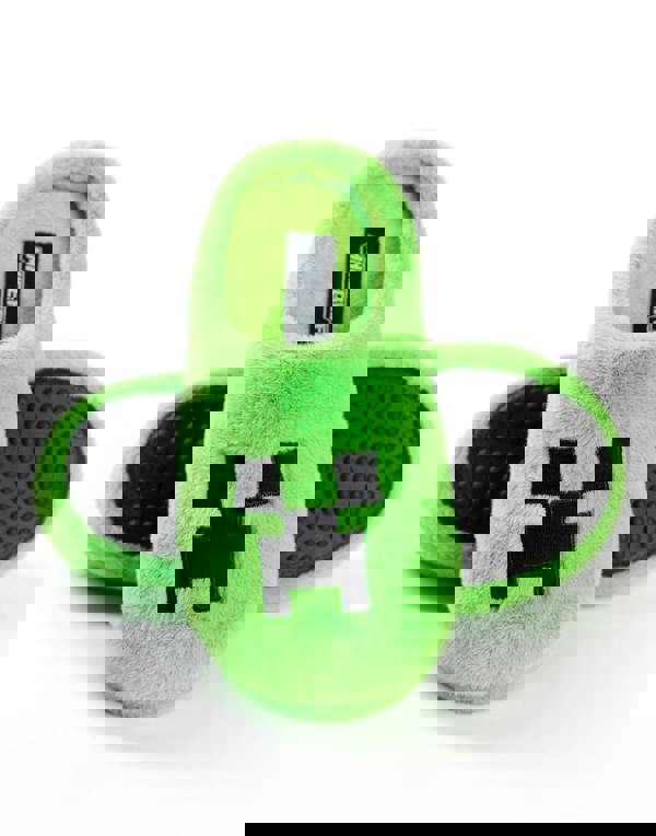 Minecraft Boys Green Creeper Mule Slippers
