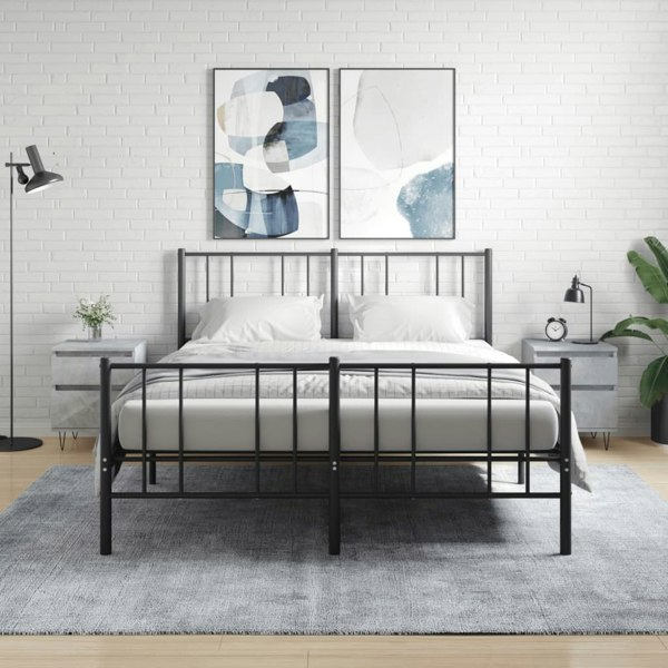 Berkfield Bedside Cabinets 2 pcs Concrete Grey 40x35x50 cm Engineered Wood