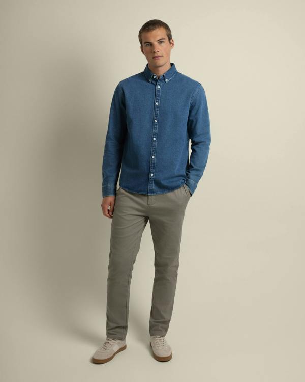 Larsson & Co Freddie - Denim Long Sleeve Shirt