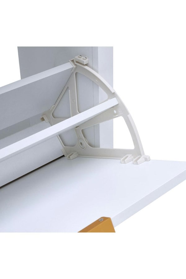 Living and Home Flip Down Wood Shoe Cabinet in White