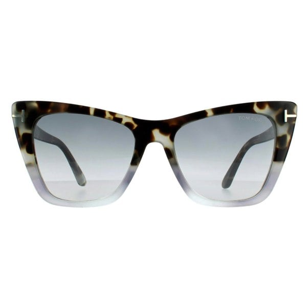 Rental Tom Ford Sunglasses Poppy FT0846 55B Coloured Havana Grey Gradient