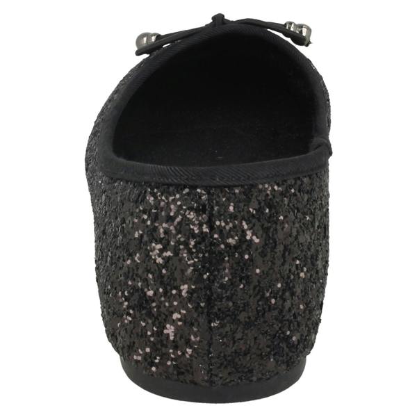 Spot On Ladies Spot On Glitter Ballerinas