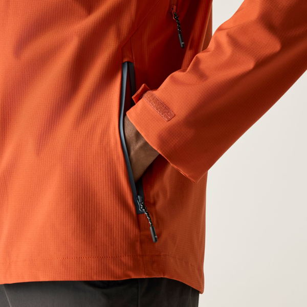 Regatta Mens Oklarna Waterproof Jacket - Brick Red