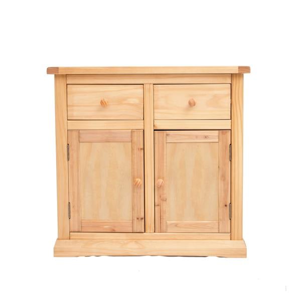 Cabinet Bits Lucca Waxed 2 Drawer 2 Door Sideboard Wood Knob