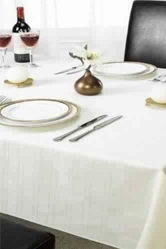 Emma Barclay Damask Rose Tablecloths - Cream