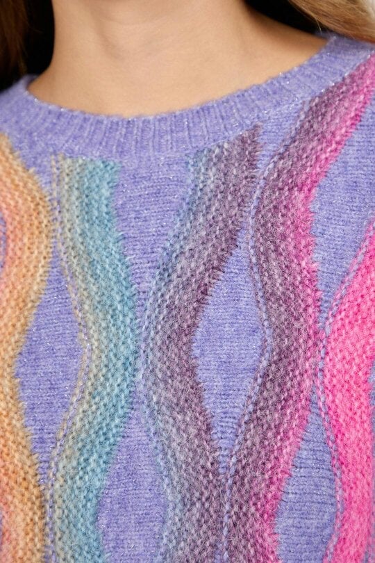 Mudflower Wavy Stitch Knit Jumper