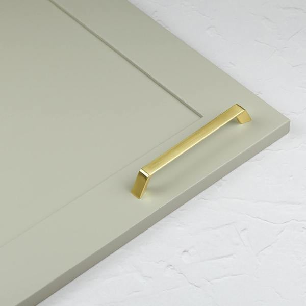 Handle & Home Polished Brass Cabinet Tapered Modern Pulls