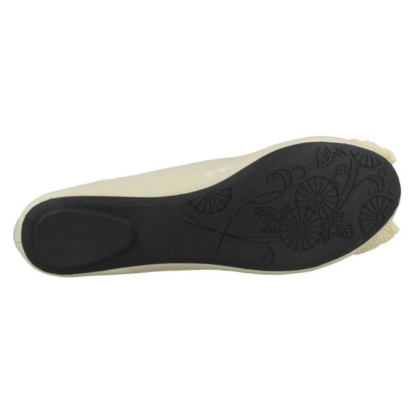 Anne Michelle Ladies Anne Michelle Bow Detail Ballet Shoes