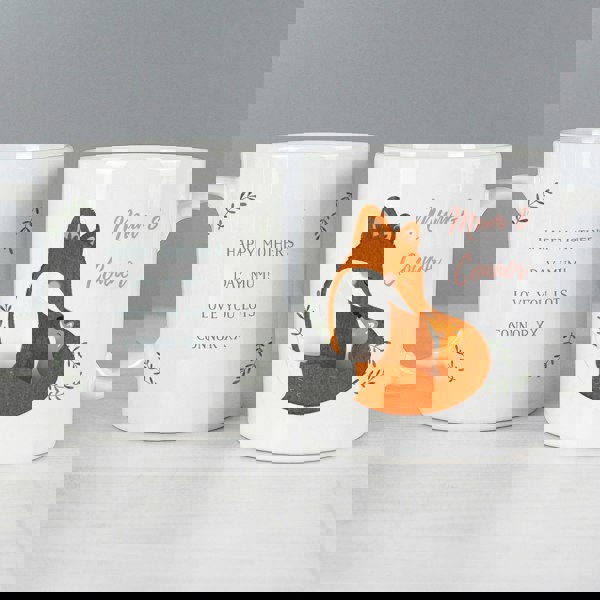 Personalised Memento Company Personalised Mummy and Me Fox Mug