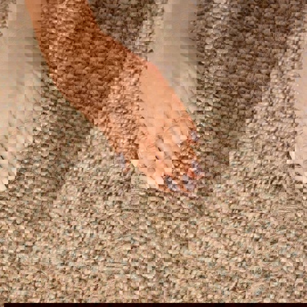 Handwoven Jute Beige Rug – Natural Colour