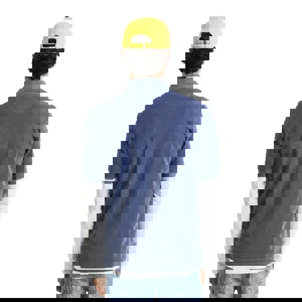 Gant Mens Pique Sun Faded Polo Shirt - Navy - 