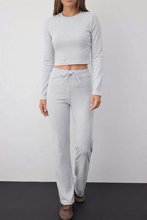 WOVCOR 2-Piece Slim Fit Knit Top & Pants Set