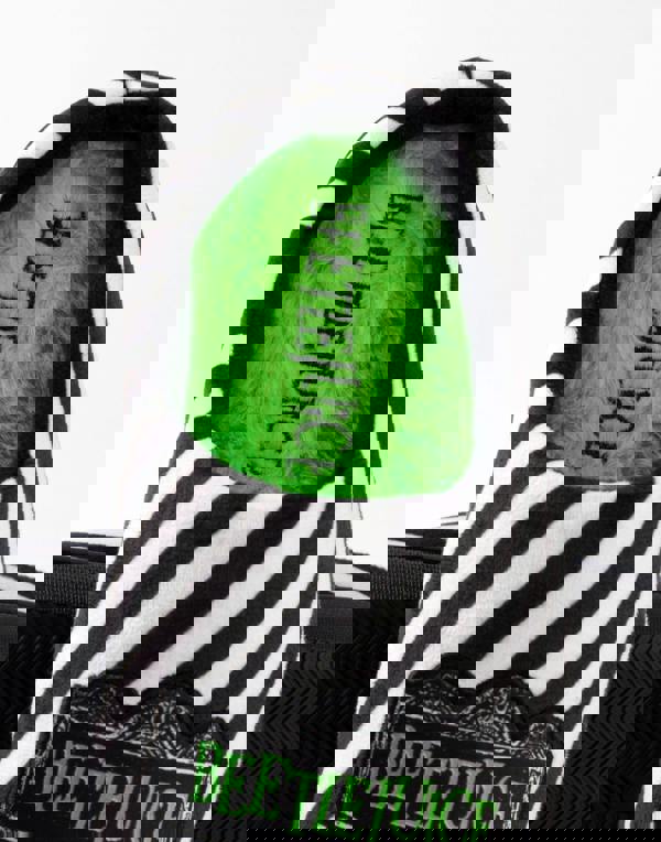 Beetlejuice Unisex Black Logo Mule Slippers