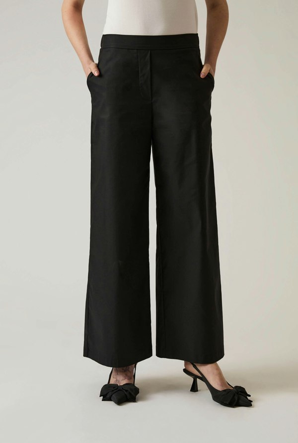 James Lakeland Cotton Black Trousers