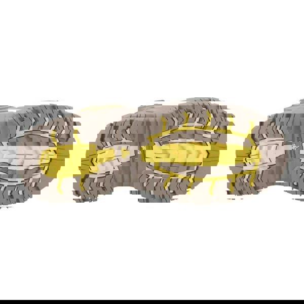 Amblers Safety Amblers Demolition AS966 Mens Composite Toe S7S SR Safety Ankle Boots, view of the rugged sole with yellow and gray tread pattern for traction and durability.