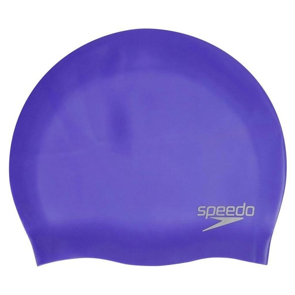 Speedo Childrens 3D Silicone Swim Cap - Purple