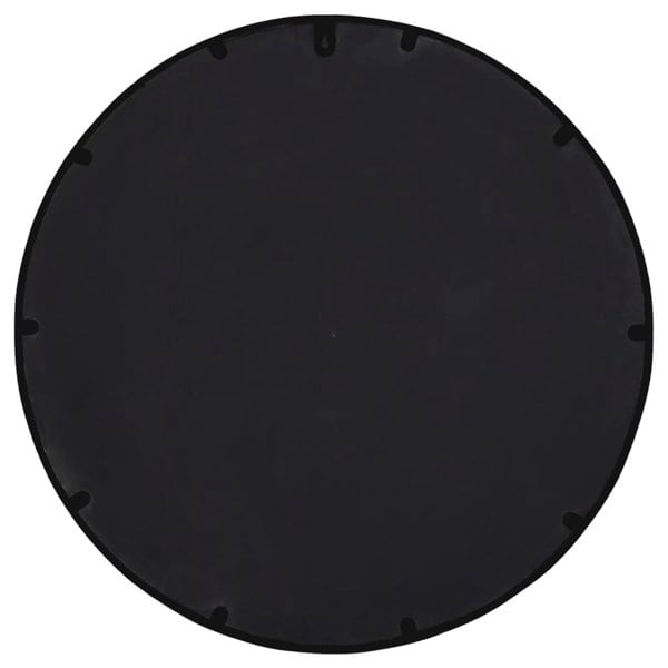 Berkfield Mirror Black 40x4 cm Iron Round for Indoor Use