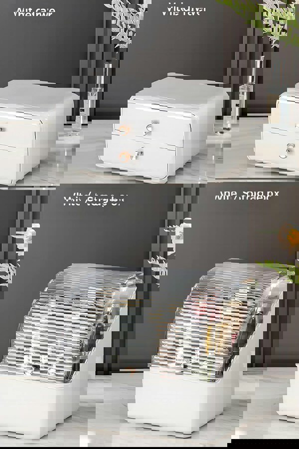 Living and Home Cosmetic Organizer Storage Box Makeup Storage Dustproof & Waterproof For Home Dormitory